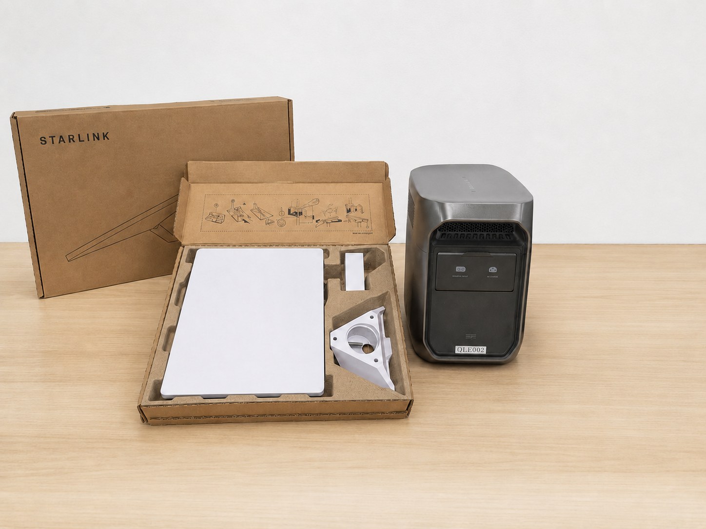 Starlink MiniとEcoFlowポータブル電源の保有機材構成イメージ